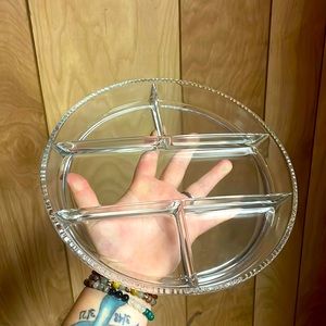 Vintage 10 inch Glass Serving Dish